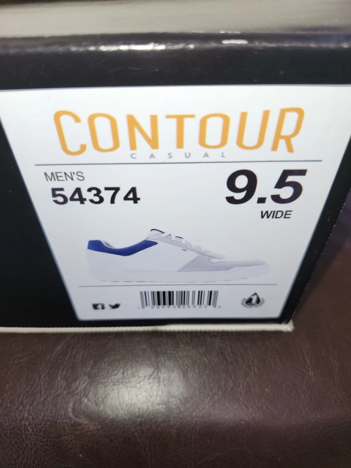 Foot JOY Mens Golf Shoes, CONTOUR #54374, Size 9.5 Medium. Brand New - Image 2 of 2