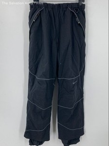 Nike Mens Black ACG Pleated Front Elastic Waist Pull On Snow Pants Size Medium
