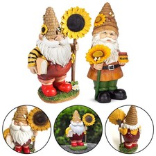 Statua gnomo da giardino in resina con rivestimento resistente alle intemperie lunga durata bellezza