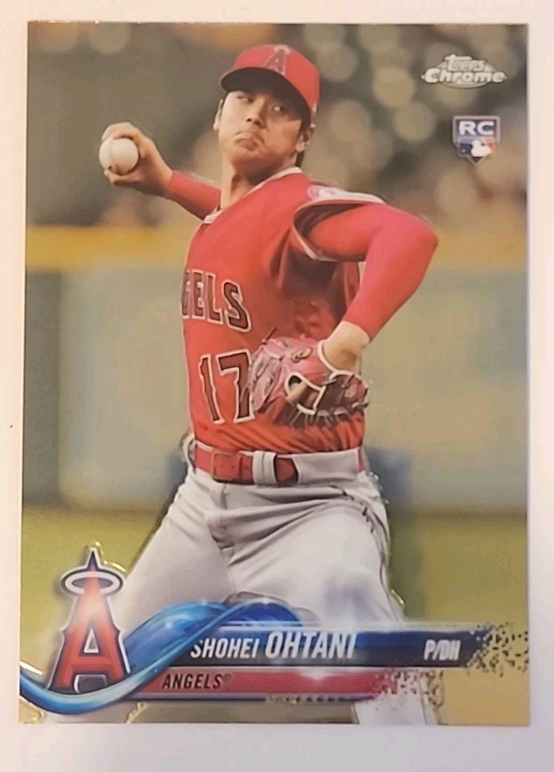 2018 Topps Chrome Shohei Ohtani Update Series RC Angels Dodgers #HMT1 Rookie