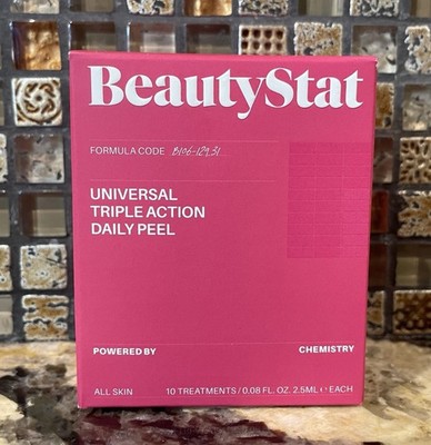 Beauty Stat Beautystat Universal Triple Action Daily Peel, 10 Treatments NIB