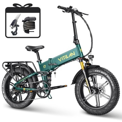 VITILAN i7 Pro 3.0 750VV 20 Zoll faltbares Elektrofahrrad 48V 20Ah E-City bike