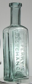 DR. PERRY'S LAST CHANCE LINIMENT SAN FRANCISCO CALIFORNIA ANTIQUE QUACK BOTTLE