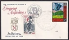 St. Helena + France mixed franking on 1972 Napolean First Day cover