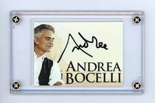 Andrea Bocelli Autographed Trading Card Sized Signed Cut ACOA