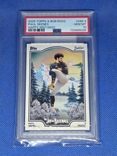 2025 Topps x Bob Ross PAUL SKENES PSA 10 Happy Mistakes Fro Afro card PIRATES