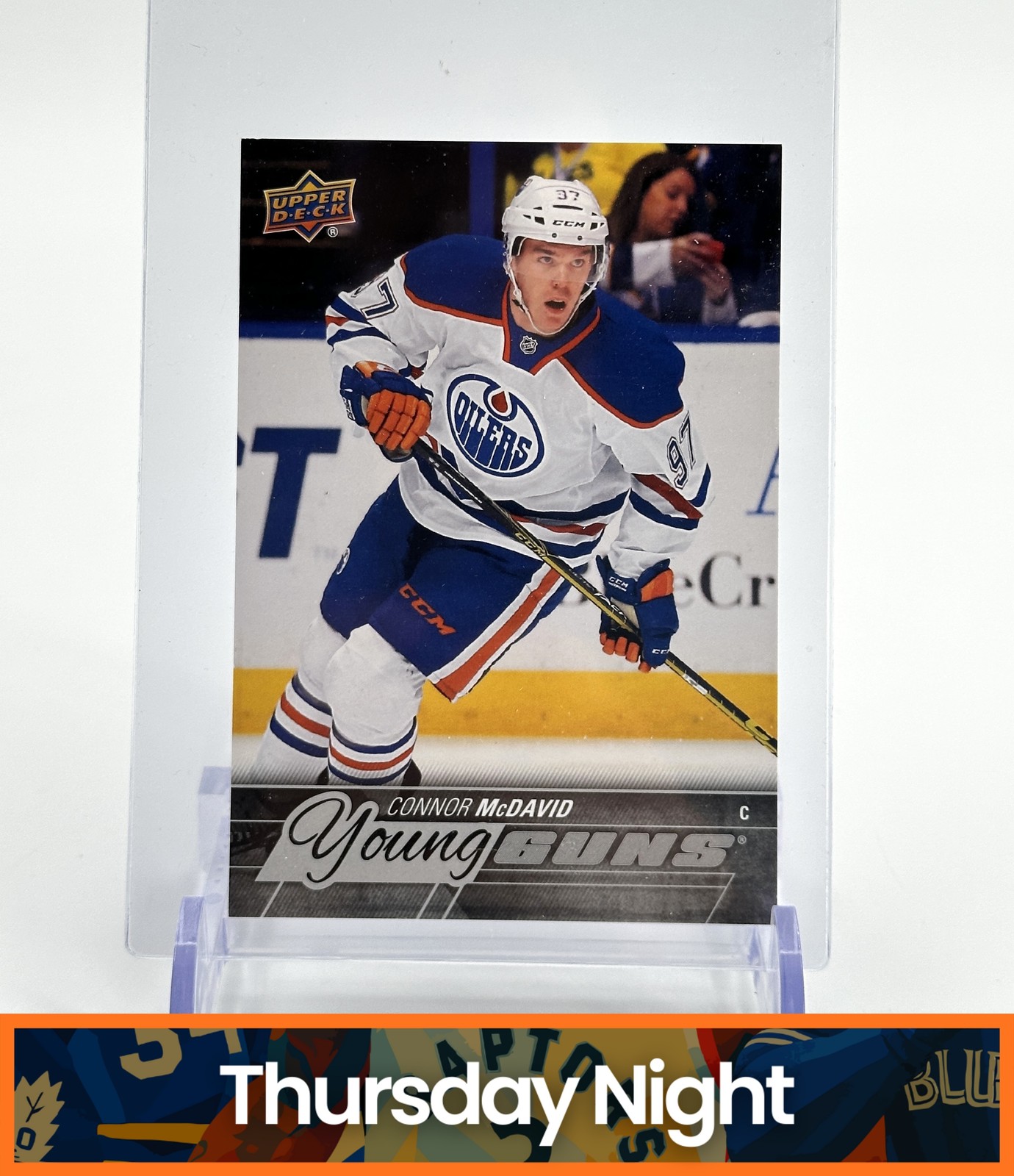 2015-16 UPPER DECK SERIES ONE CONNOR MCDAVID YOUNG GUNS ROOKIE JUMBO #201