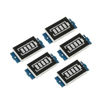 4Pcs Battery Indicator Display Capacity 1S 3.7V LED Display Blue Battery
