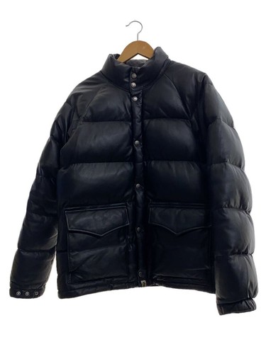 BAPE A Bathing Ape Sheepskin Classic Down Jacket Black XL Leather #EH AIA