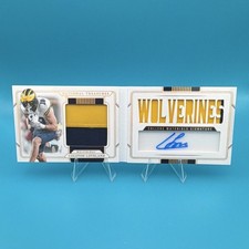 2025 Panini National Treasures Colston Loveland Michigan Booklet Patch Auto 7/10