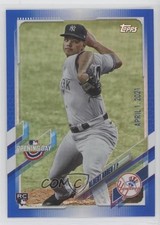 2021 Topps Opening Day Opening Day Edition Blue Foil Albert Abreu #118 0he2