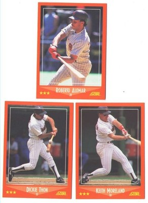 1988 Score Rookie and Traded - SAN DIEGO PADRES Team Set w/ ROBERTO ALOMAR