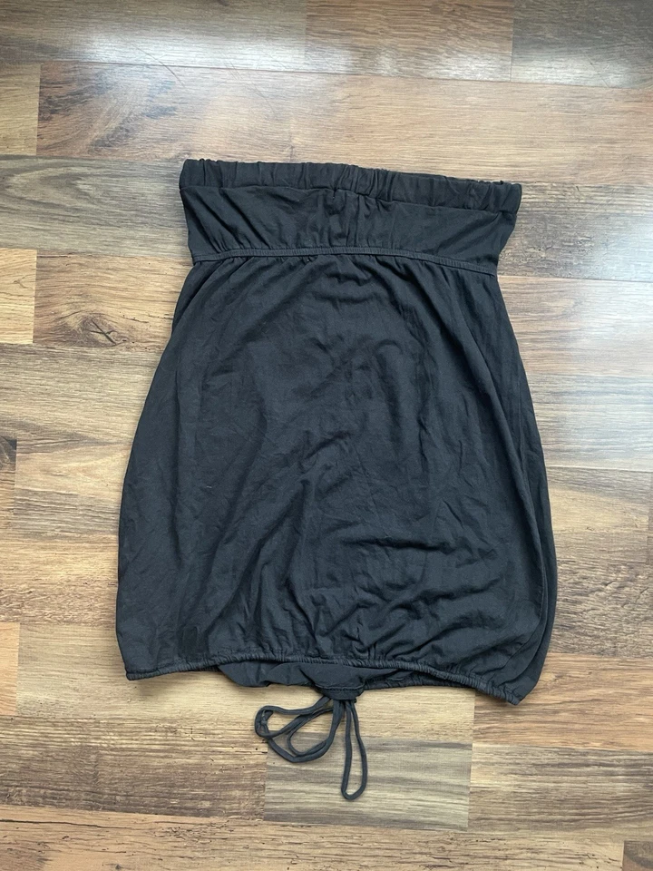 Top tubo y2k para mujer talla M años 2000 estilo vintage negro bustier parte inferior sincronizada Foto 2 de 3