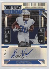 2024 Panini Contenders Rookie Conference Ticket 12/75 Kimani Vidal #188 Auto 4l3