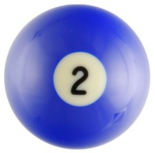 SRS 2 Replacement 2-1/4  Pool Ball Solid Blue 