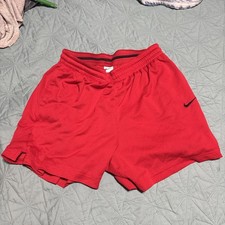 Nike Athletic Shorts Mens XL Red Dri fit Bask...