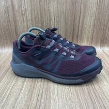 Salomon Sense Ride 4 Trail Running Shoes Ortholite Wine Ebony Women’s Size 9