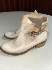 Cool Way Women Size 39 Tan Brown Ankle Strap Booties Brown Boots with Strap 