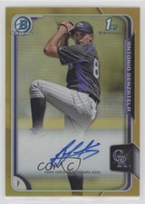 2015 Bowman Chrome Prospects Gold Refractor 30/50 Antonio Senzatela Auto a2v
