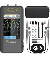 BSIDE 2 Channels Handheld Oscilloscope 50MHz Bandwidth Digital Scope Tester, 3.9