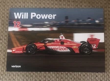 Indy Driver #12 Will Power Verizon 2025 Postcard 