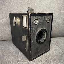 Agfa Ansco D-6 Cadet Antique Black Box Film Camera