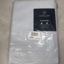 NWT Hotelier Spa Luxury Bathmat 17"x24" Light Blue Machine Wash Solid Kohls