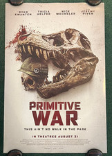 PRIMITIVE WAR 2025 ORIGINAL ROLLED DS 1 SHEET MOVIE POSTER JEREMY PIVEN