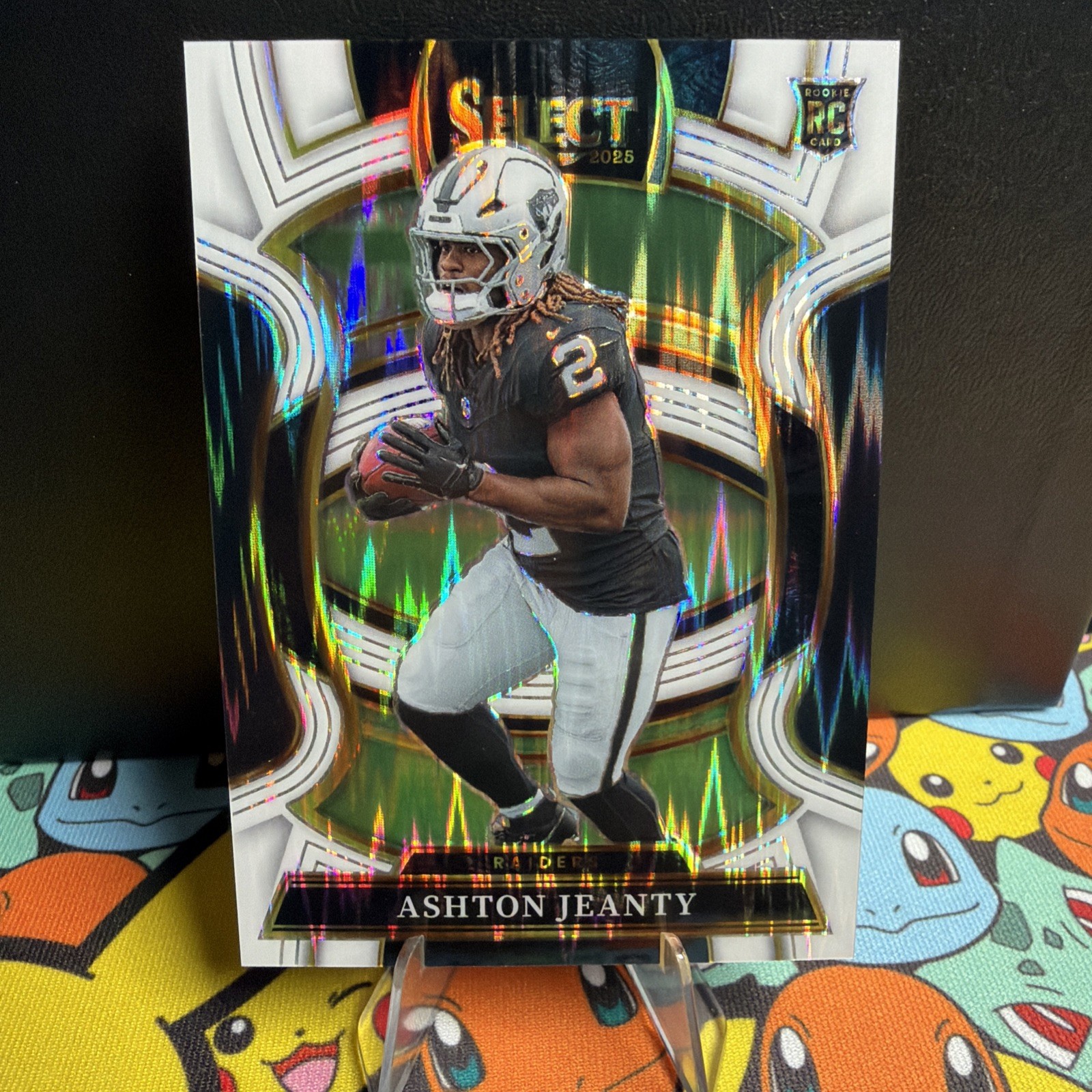 2025 Panini Select - Concourse Ashton Jeanty #4 White Shock Prizm 655/799 (RC)
