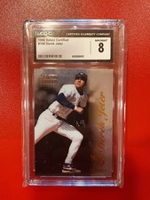 1996 Select Certified Edition #100 DEREK JETER CGC 8 Graded RC MLB '96 Yankees
