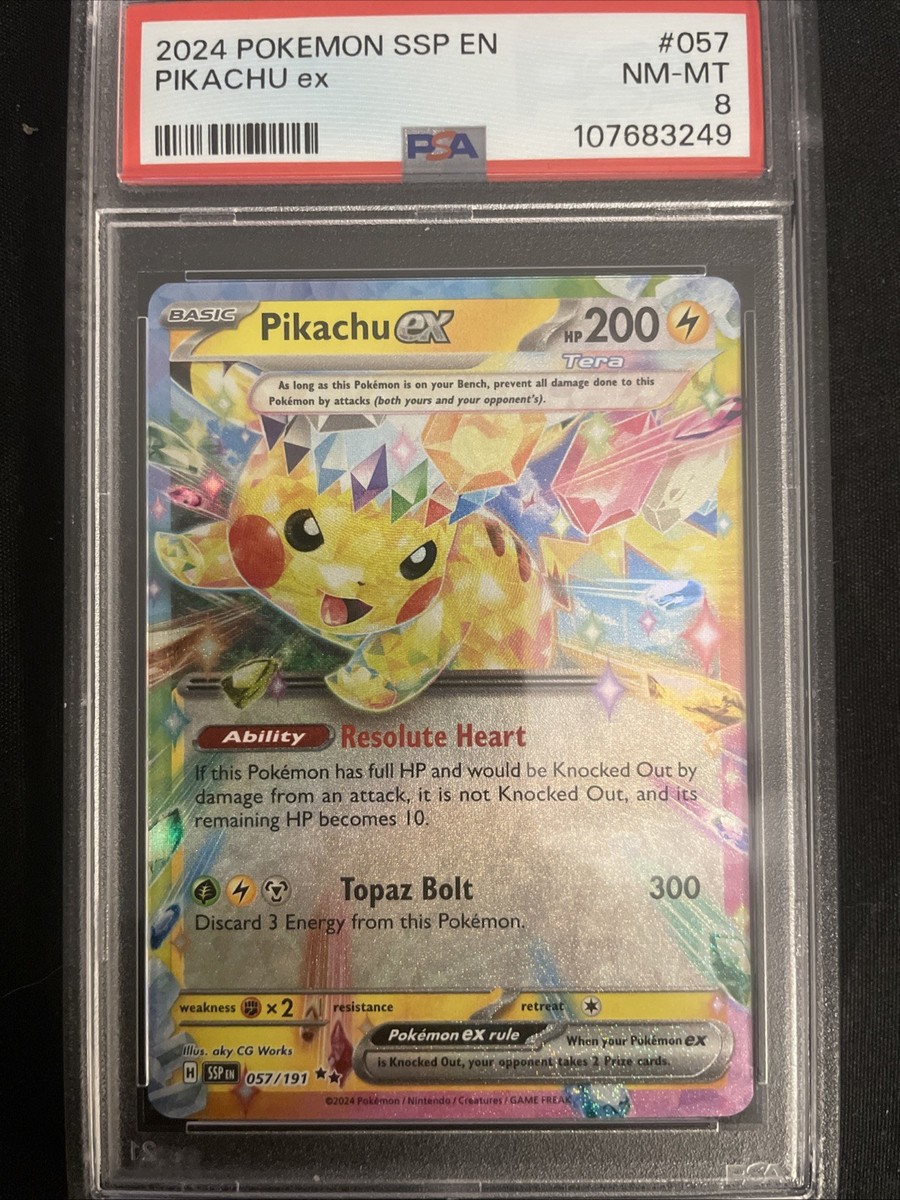 2024 Pokémon SSP en Pikachu EX Psa 8 | eBay