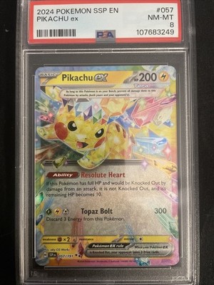 2024 Pokémon SSP en Pikachu EX Psa 8 | eBay