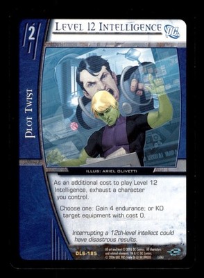 Level 12 Intelligence DLS-185 Legion Of Super-Heroes VS System 2006 TCG CCG
