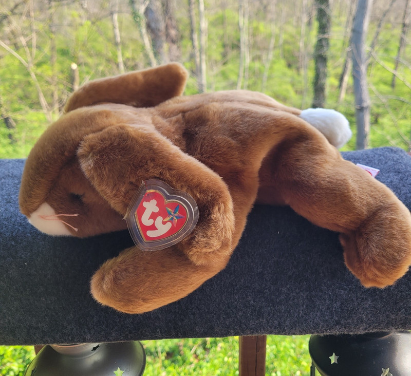 Ty Beanie Buddies Ears Bunny Brown Plush 2001 
