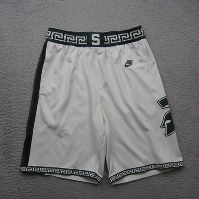 Nike Michigan State Spartans Basketball Shorts Mens Medium Throwback Game Player