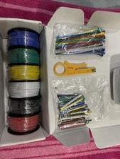 Versatile 24 AWG Silicone Wire Set - 6 Colors, 100ft Each, Ideal for Projects