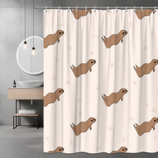 Sloth Print Shower Curtain Cute Animal Pattern