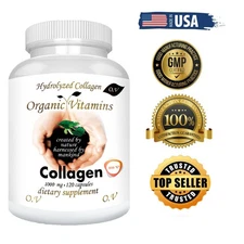 Pure Collagen Hydrolysate with Vitamin C ANTIANGING 120 capsules 1000m