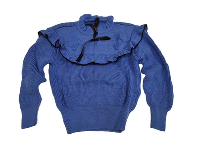 Strickpullover Damen mit Rüschen Damenmode Pullover S