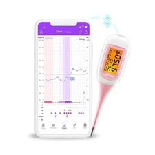 Easy@Home Smart Basal Thermometer, Large Screen and Backlit, FSA Eligible, Pe...