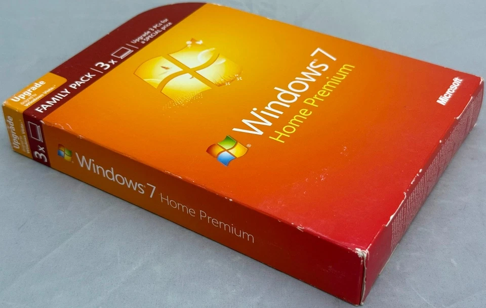 o'o'o. Windows 7 Home Premium. Pack familiar de 3 piezas. Discos de 32 y 64 bits Foto 2 de 4