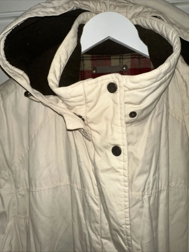 Abrigo Pacific Trail Para Mujer XL Gris Invierno Franela Forrado Con Capucha Cremallera Completa Foto 3 de 4