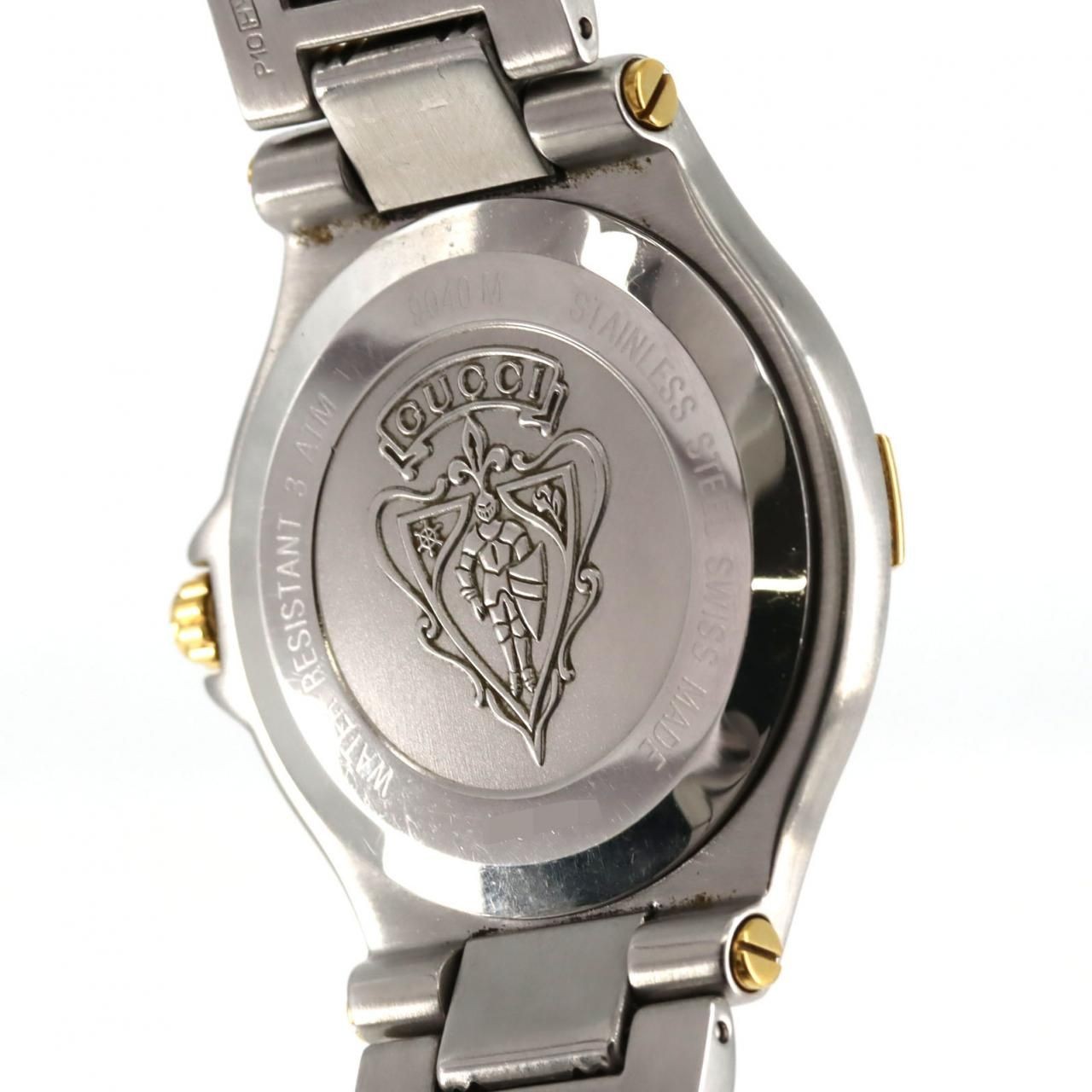 Gucci 9040M SSxGP Quartz Watch Gold Plated Stainless Steel Used From Japan thumbnail 6