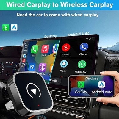 USB Wireless CarPlay Adapter 2025 Upgrade CarPlay , Mini USB Design for Cars US