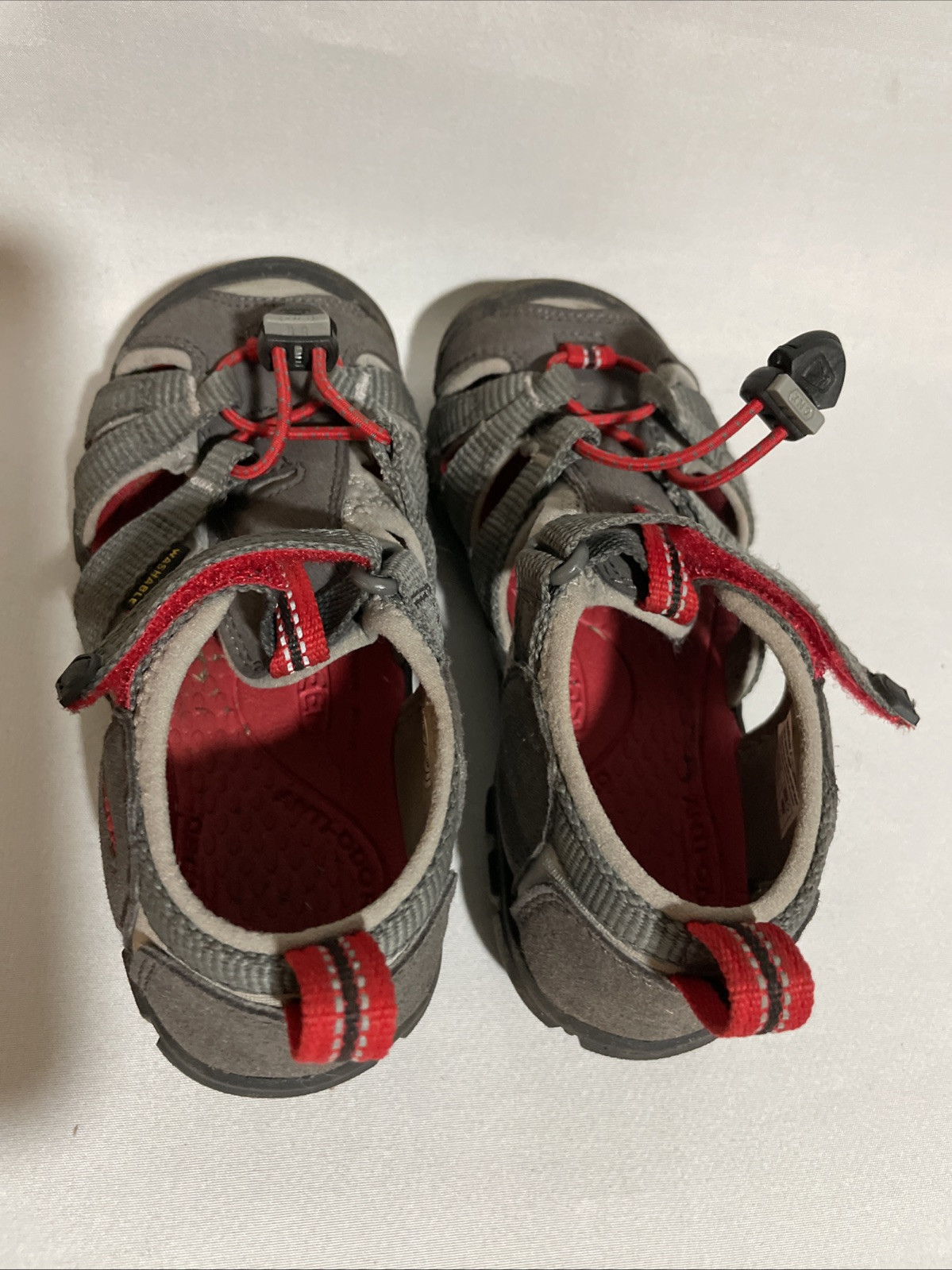 Keen Kids Seacamp ll CNX rosso grigio sandalo unisex bambini 12 Eu 30 impermeabile escursionismo