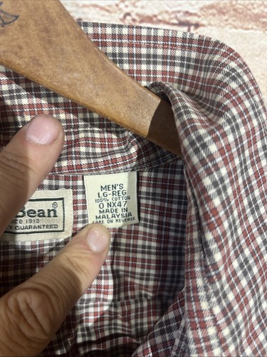 L.L. Bean Abotonado Manga Corta/Larga Hombre Mediano - Lote 8 - Imagen 21 de 24