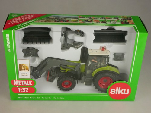 Siku Farmer 1/32 8856 Claas Traktor Set SoMo 125 Jahre Karstadt in Box 129998 - Bild 2 von 8