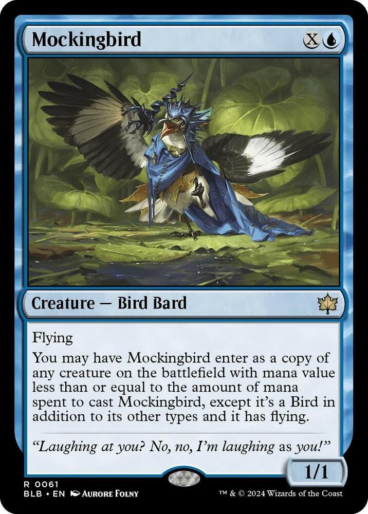 Mockingbird 61 Rare Bloomburrow Magic: The Gathering Near Mint