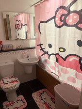 Hello Kitty Shower Curtain And Bathroom Mats