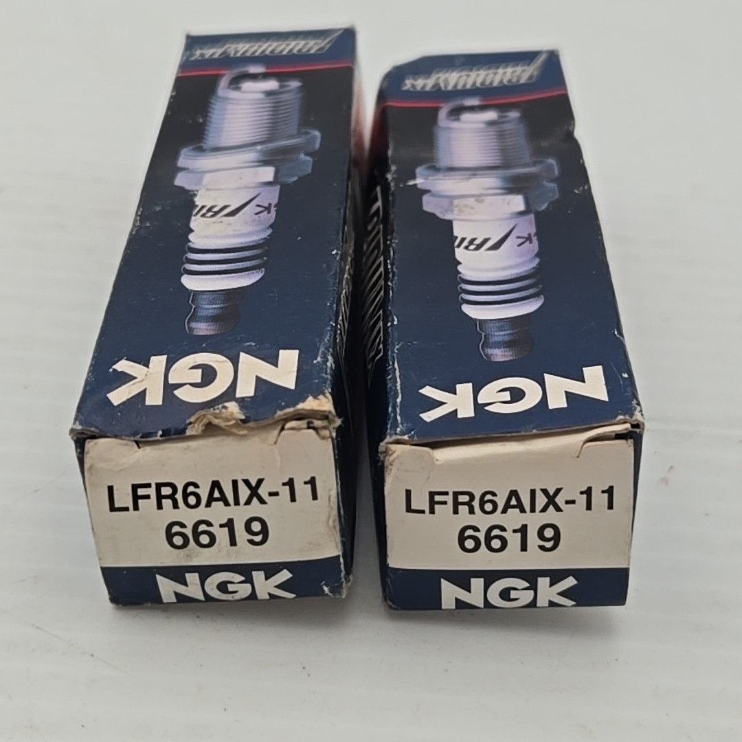 Set of 2 NGK 6619 Iridium IX Spark Plugs LFR6AIX11 for BMW Lexus Volvo
